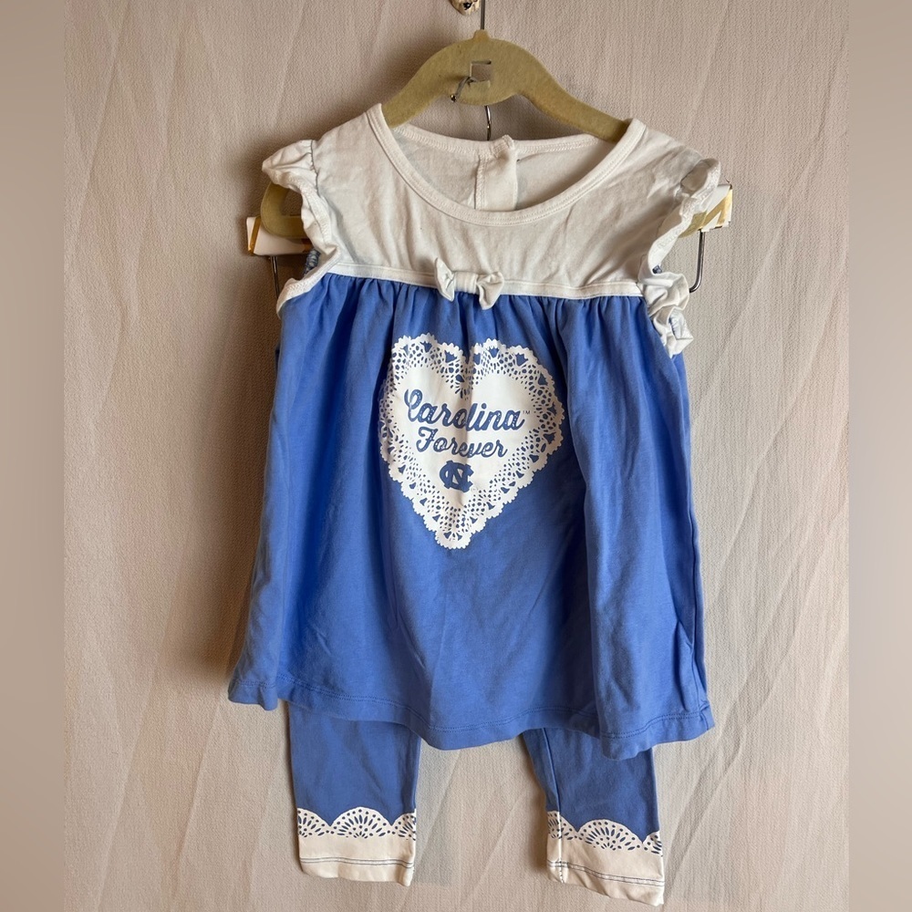 KIDS Carolina Tarheels two piece outfit size 3T